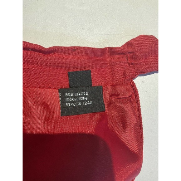 Vintage 2 Piece Harmony New York Outfit Size 16 Beautiful Red And Gold Lined - Picture 10 of 11